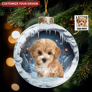 Custom Photo Santa Paws Is Coming To Town - Personalized Gift For Pet Lovers